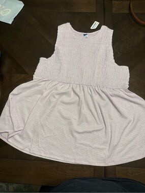 Old Navy Lilac Check Smocked Women’s Dress